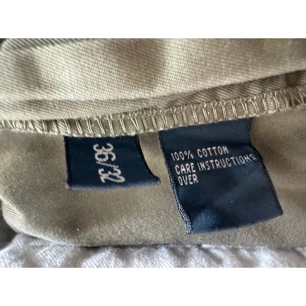 Polo Ralph Lauren Mens Prospect Pant Chinos Olive‎ Green Khaki 36x32 Dress Pants - Picture 8 of 8